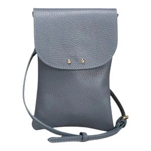 Sera Leather Little Soft Blue Crossbody Bag